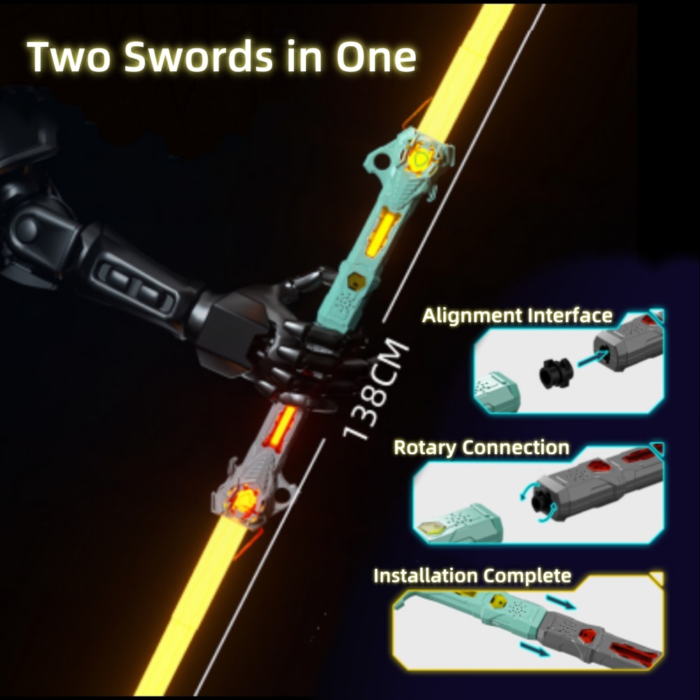 🔥Last Day Promotion 50% OFF-⚔️Retractable Double Edged Lightsaber