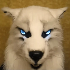 White werewolf mask