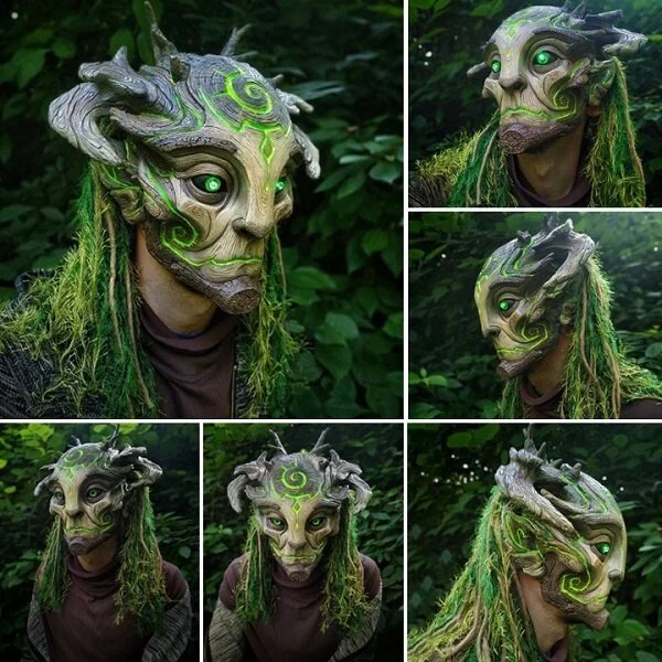 100% Handmade🎁Green Man Forest Spirit Mask (BUY 2 FREE SHIPPING)