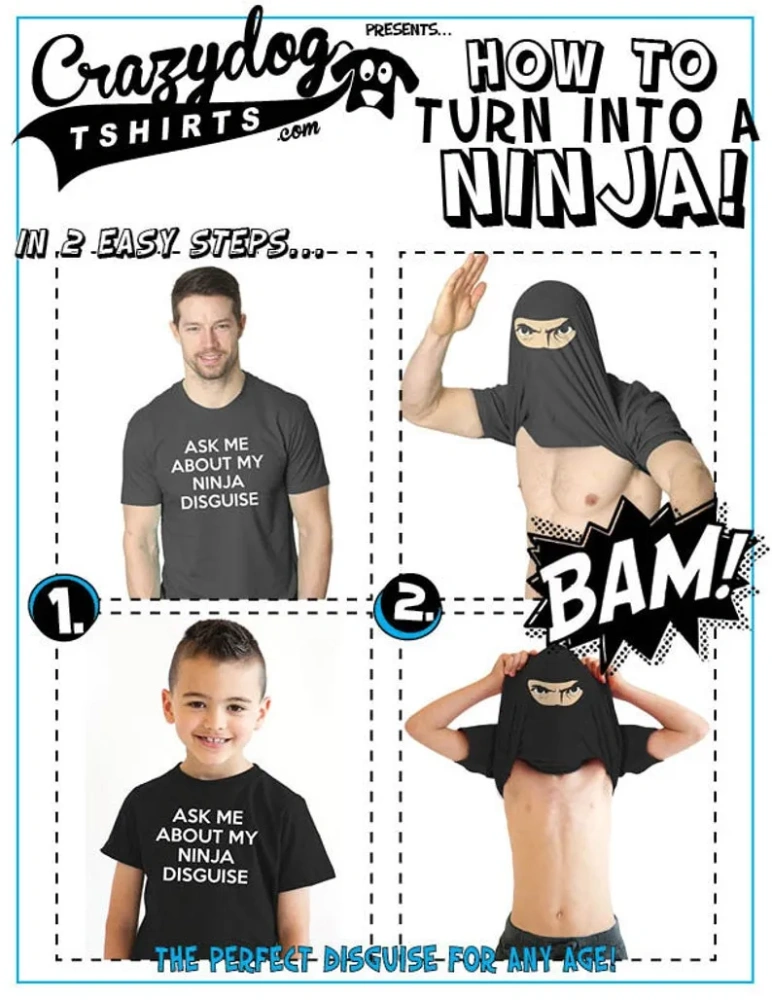 ✨ Hot Sale 50% OFF--🤣Funny Ninja Shirt (Buy 2 Free Shipping）