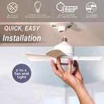 🔥Summer Sale 49% OFF🔥 Bright Cool Ceiling Socket Fan & Light with Remote Control（Buy 2 Free Shipping）