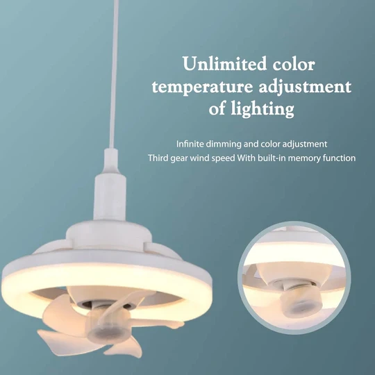 🔥 2-in-1 360 ° Rotating Ceiling Fan Light With Remote Control 😍（BUY 2 FREE SHIPPING）