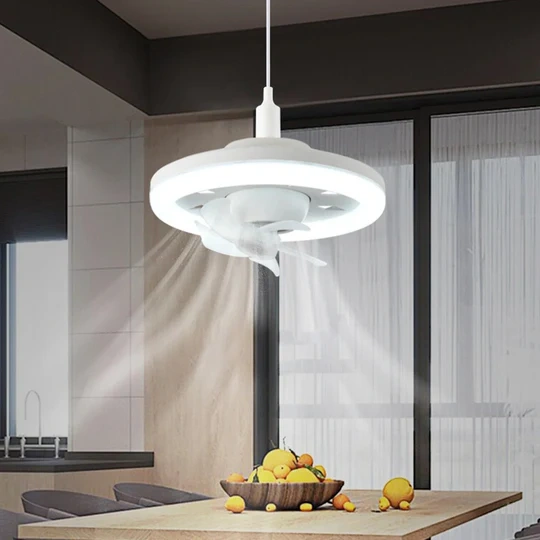 🔥 2-in-1 360 ° Rotating Ceiling Fan Light With Remote Control 😍（BUY 2 FREE SHIPPING）