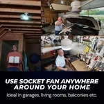 🔥Summer Sale 49% OFF🔥 Bright Cool Ceiling Socket Fan & Light with Remote Control（Buy 2 Free Shipping）