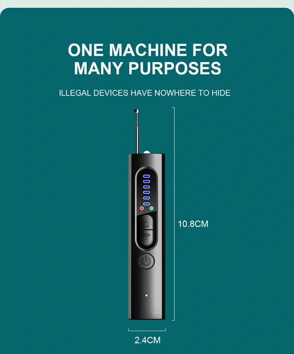Hidden Camera Detector (Military Grade, with built-in RF and GPS Tracking Detection)