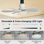 🔥Summer Sale 49% OFF🔥 Bright Cool Ceiling Socket Fan & Light with Remote Control（Buy 2 Free Shipping）