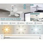 🔥Summer Sale 49% OFF🔥 Bright Cool Ceiling Socket Fan & Light with Remote Control（Buy 2 Free Shipping）