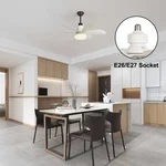 🔥Summer Sale 49% OFF🔥 Bright Cool Ceiling Socket Fan & Light with Remote Control（Buy 2 Free Shipping）