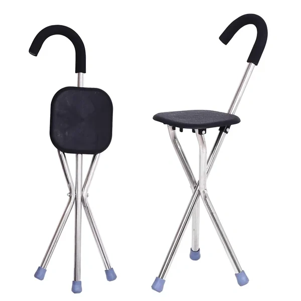 German elderly crutch stool
