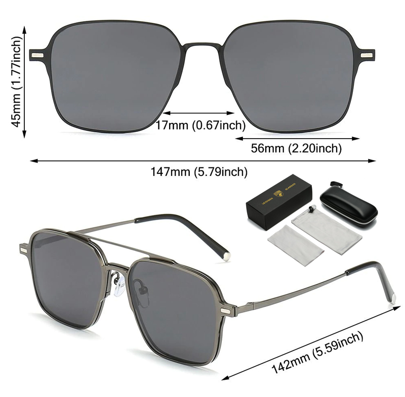 New 3 in 1 Polarized Sunglasses