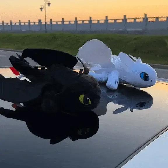 Toothless Night & Light Fury Duo car decoration, motorcycle decoration (Buy 2 Free Shipping)