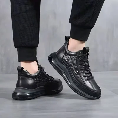 Men's Crocodile Print Casual Sneakers👞