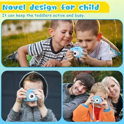 Kids Digital Video HD Camera with 32GB SD Card