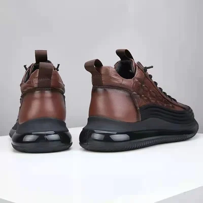 Men's Crocodile Print Casual Sneakers👞