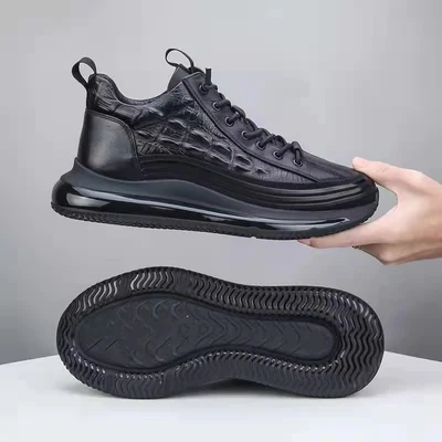 Men's Crocodile Print Casual Sneakers👞