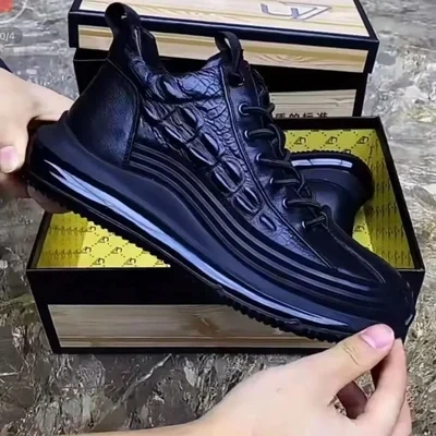 Men's Crocodile Print Casual Sneakers👞
