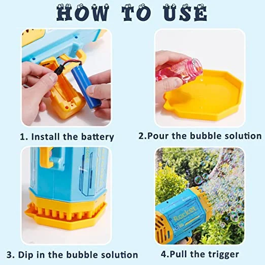 Venus Bubbles Machine Christmas Gift Gun