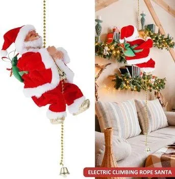 (🔥2024 BEST GIFT TO FAMILY🔥) Electric Climbing Santa Claus Musical Toys（ Buy 2 Free Shipping）