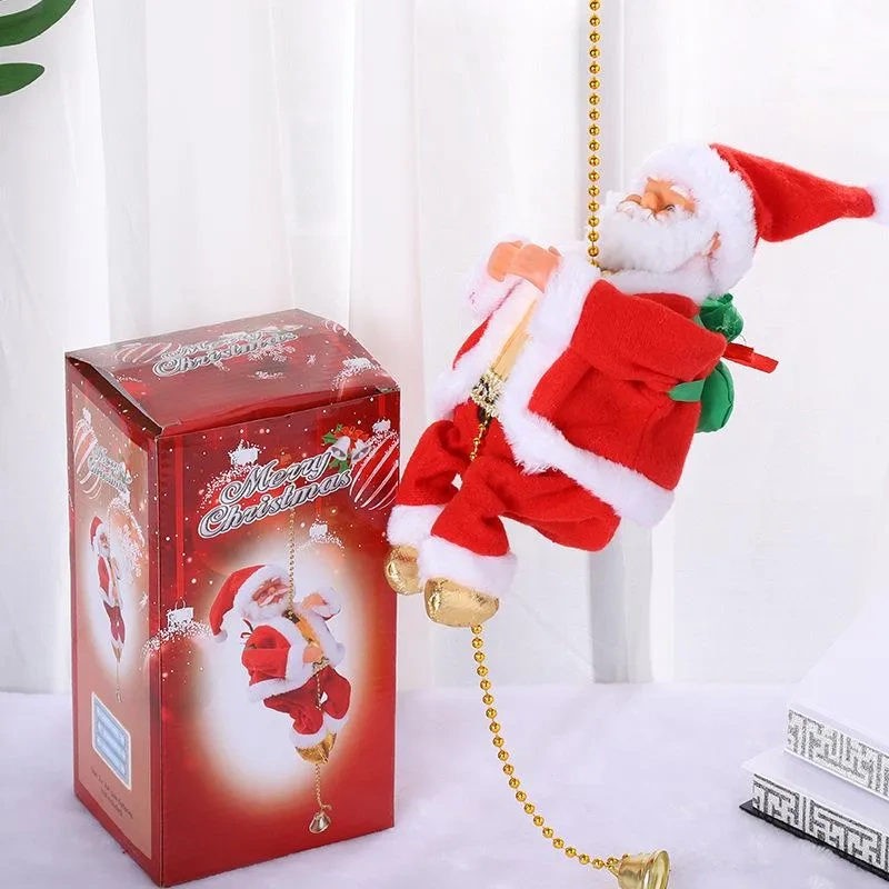(🔥2024 BEST GIFT TO FAMILY🔥) Electric Climbing Santa Claus Musical Toys（ Buy 2 Free Shipping）
