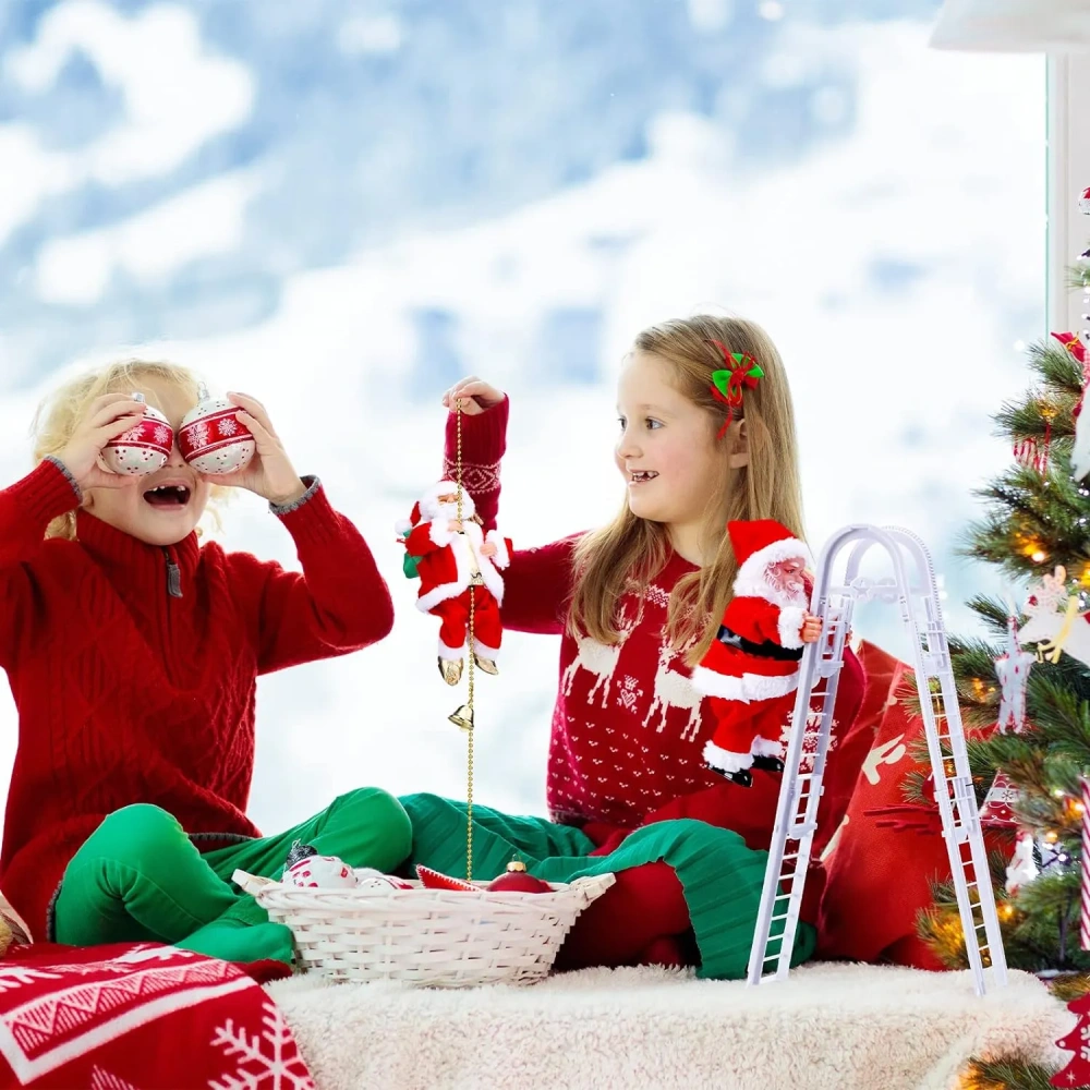 (🔥2024 BEST GIFT TO FAMILY🔥) Electric Climbing Santa Claus Musical Toys（ Buy 2 Free Shipping）