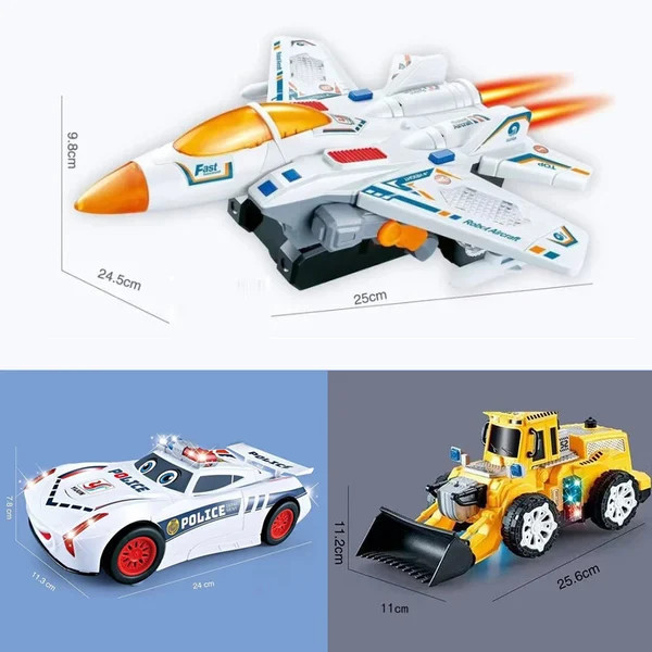 🔥2024 HOT SALE🔥Electric Universal Deformation Police Toy Car（ Buy 2 Free Shipping）