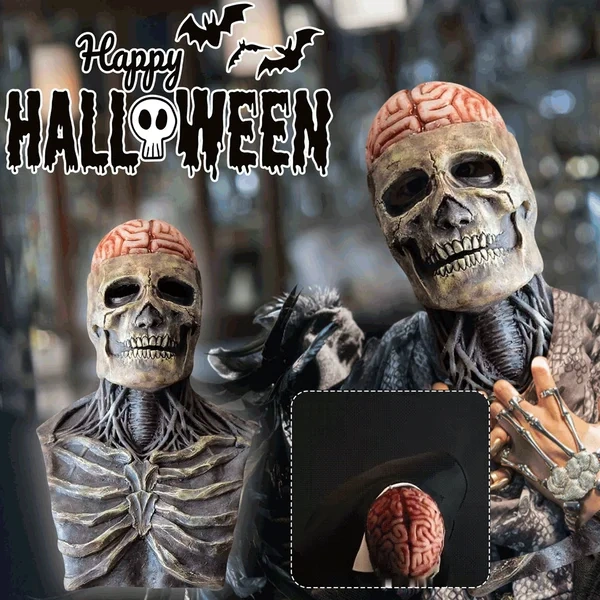 ☠️Full Head Skeleton Halloween Mask ☠️Buy 2 Free Shipping