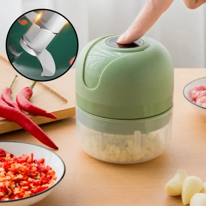 (🎁2024-kitchenware Hot Sale🎁 48% OFF)-USB Rechargebale Electric Garlic Grinder