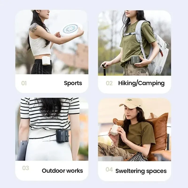 🔥Summer Hot Sale 50% Off🔥Bladeless Waist Mounted Electric Fan