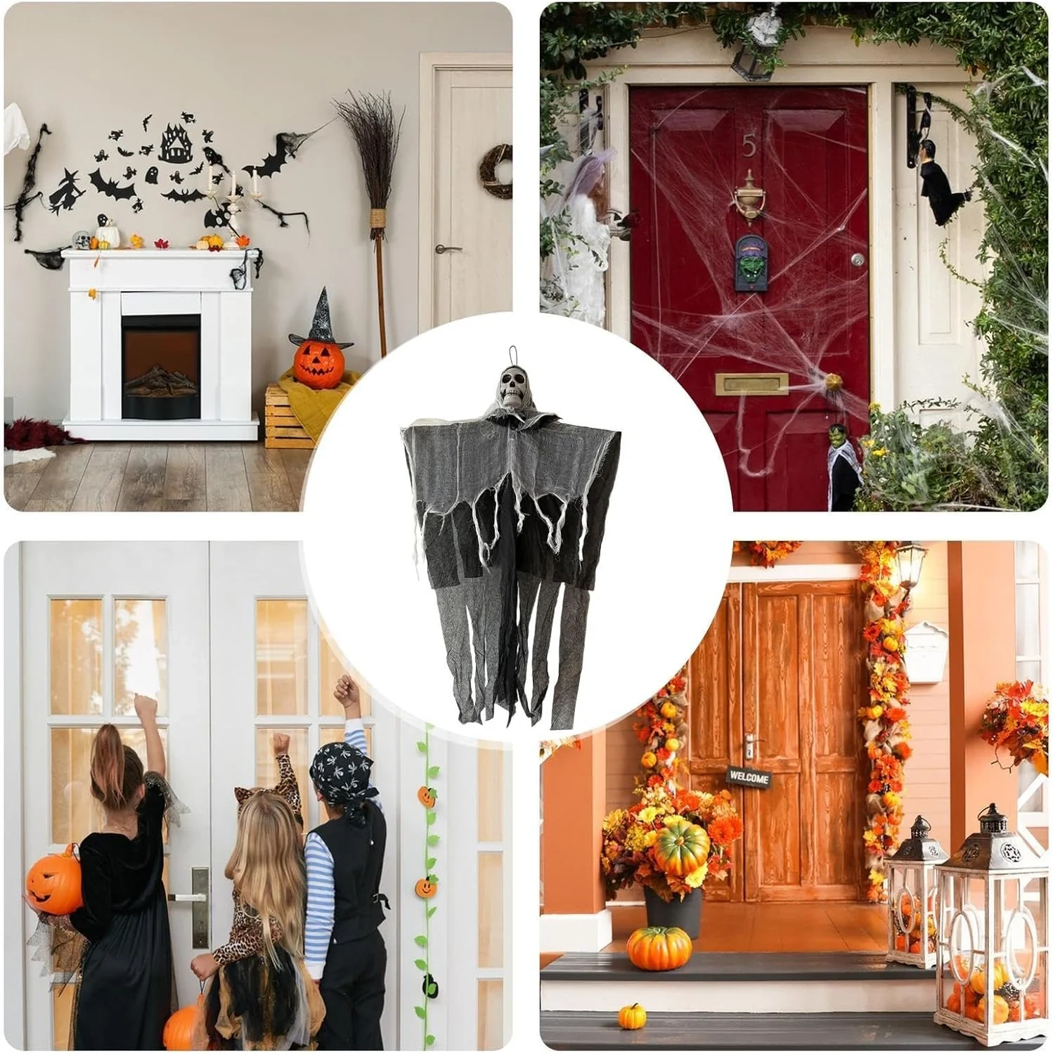 (🎃HALLOWEEN PRE SALE - 49% OFF) Halloween Fabric Skull Decorative Lamp