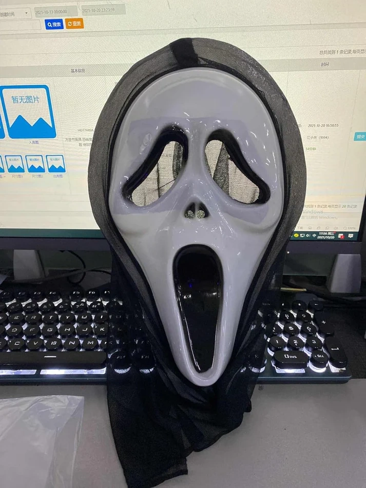 Halloween Adult Scream Mask Ghostface Horror Costume