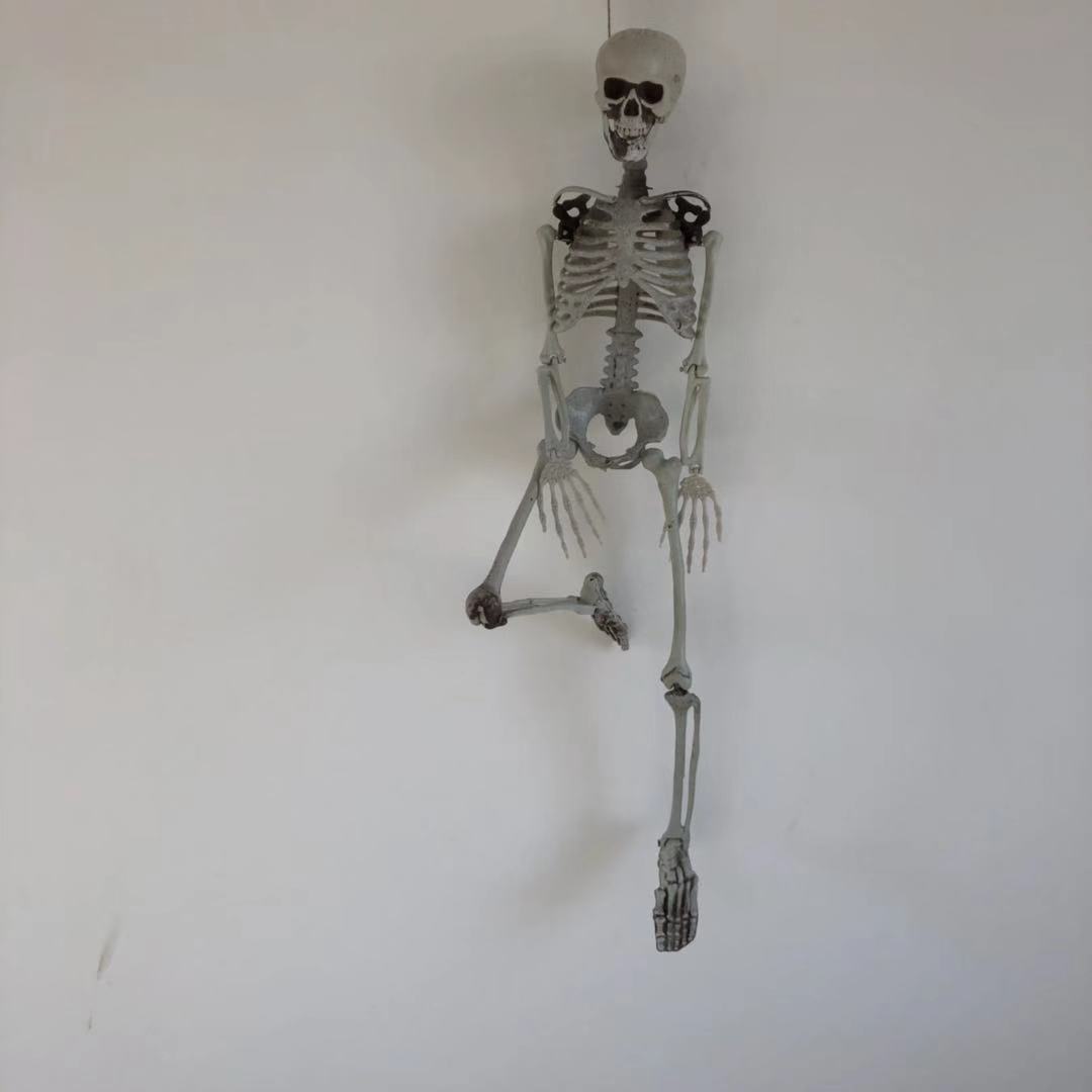 12 ft. Giant-Sized Skeleton Halloween Decoration with Animated Life Eyes LED Effects