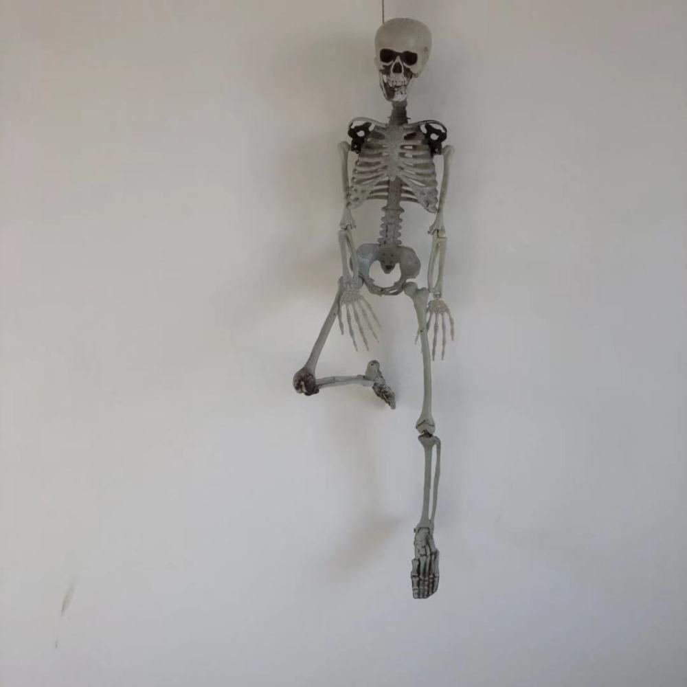 12 ft. Giant-Sized Skeleton Halloween Decoration with Animated Life Eyes LED Effects