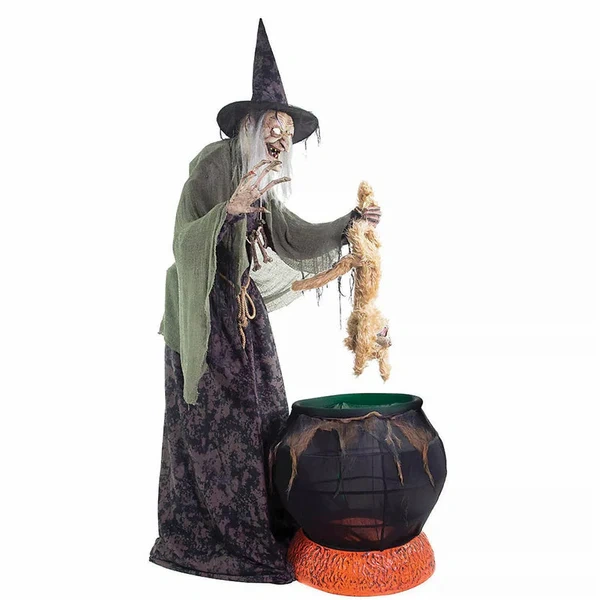 Witch with Bubbling Cauldron