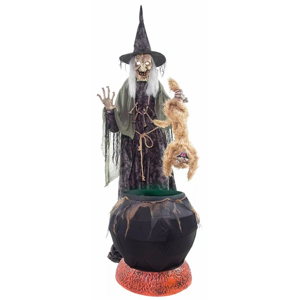 Witch with Bubbling Cauldron
