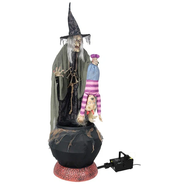 Witch with Bubbling Cauldron