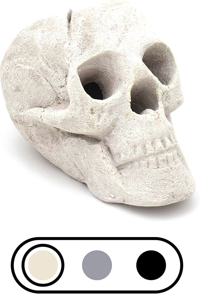 Ceramic Fireproof Fire Pit Skull Log for Bonfire