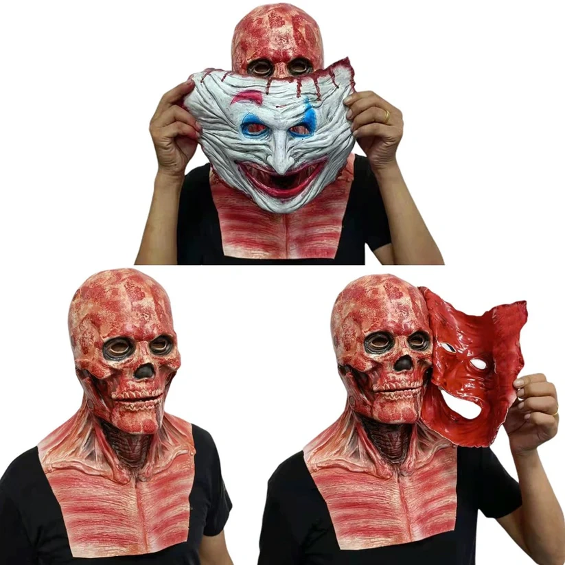 🎃 Bare Brain Skull Latex Mask 🎃