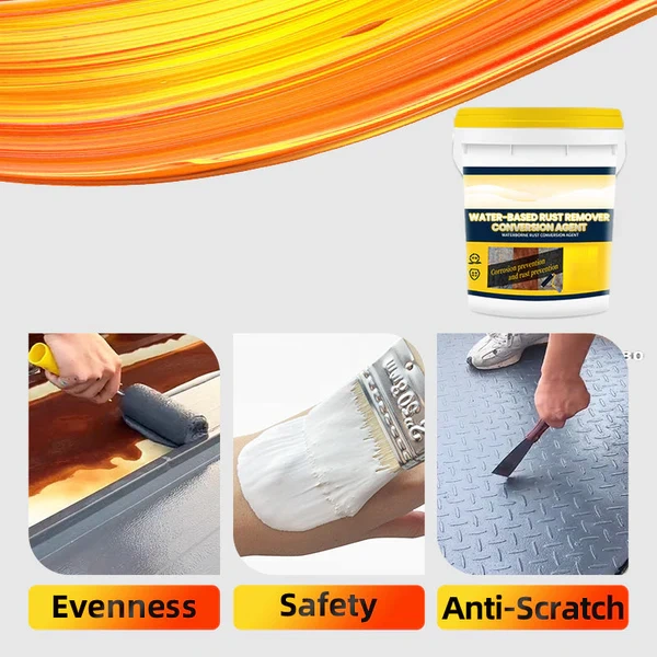 Water-based rust remover for metal