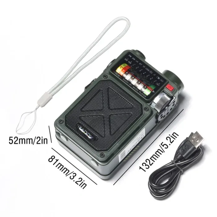 🐾3-in-1 Retro AM/FM/SW/WB Radio🦺