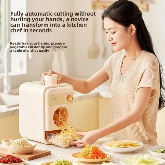 Fully automatic vegetable slicer