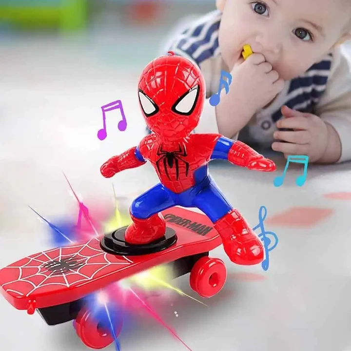 SpiderMan Electric Stunt Scooter Skateboard