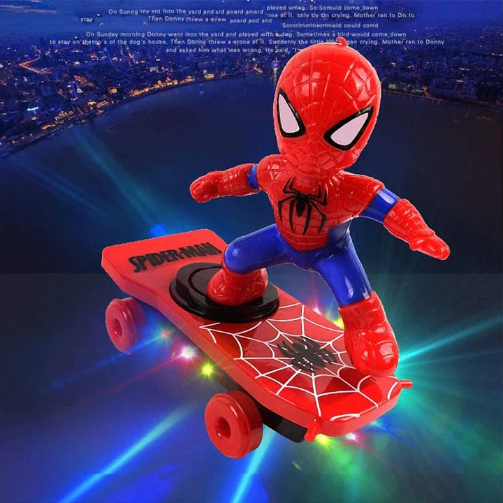 SpiderMan Electric Stunt Scooter Skateboard