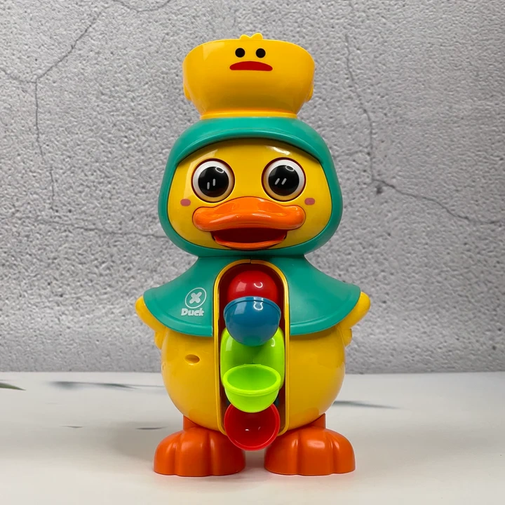 Cute Duck Water Wheel Bath Toy For Baby