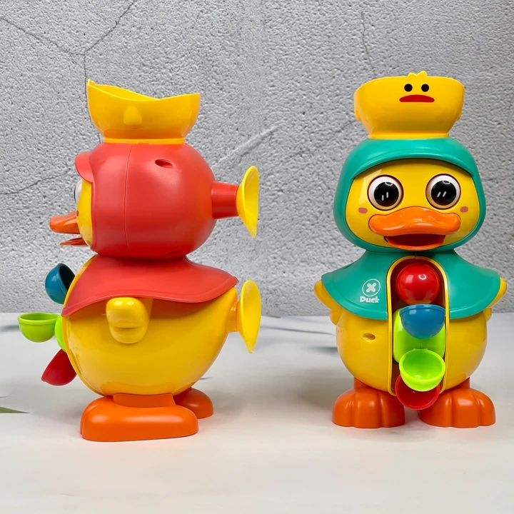 Cute Duck Water Wheel Bath Toy For Baby