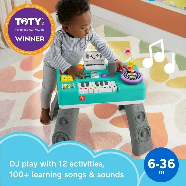 Fisher-Price Laugh and Learn Mix & Learn DJ Activity Table, Baby & Toddler Toys for 6-36 Months
