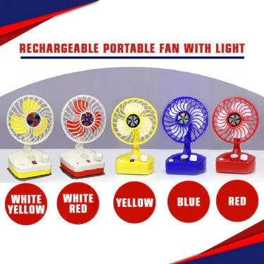 Rechargeable Portable Fan with LED Light (IF2)