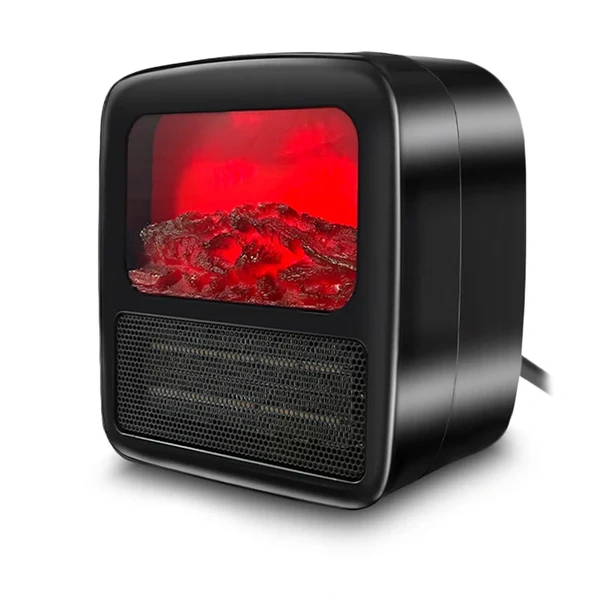 Portable 3D Flame Electric Fireplace Heater – 1000W