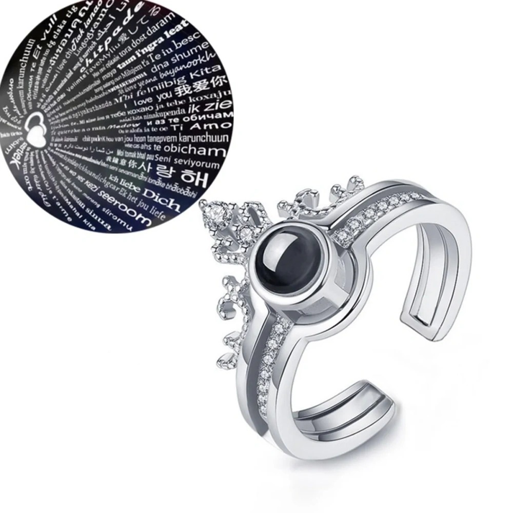 Set of 2 Love You Rings (Adjustable Size)