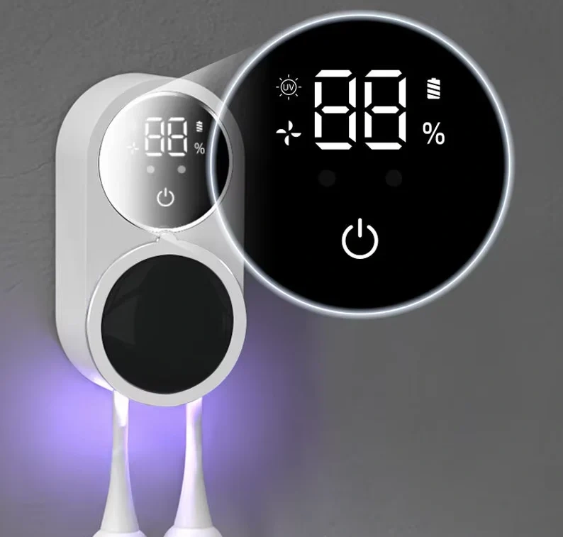 GermBeam UV Light Toothbrush Sanitizer And Holder