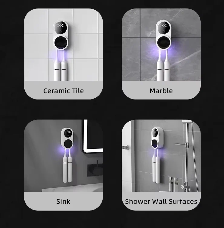 GermBeam UV Light Toothbrush Sanitizer And Holder